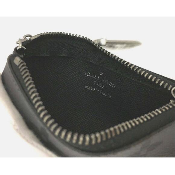 Authentic Louis Vuitton Monogram Eclipse Reverse Pochette Cles Wallet Coin Pouch - Picture 7 of 8